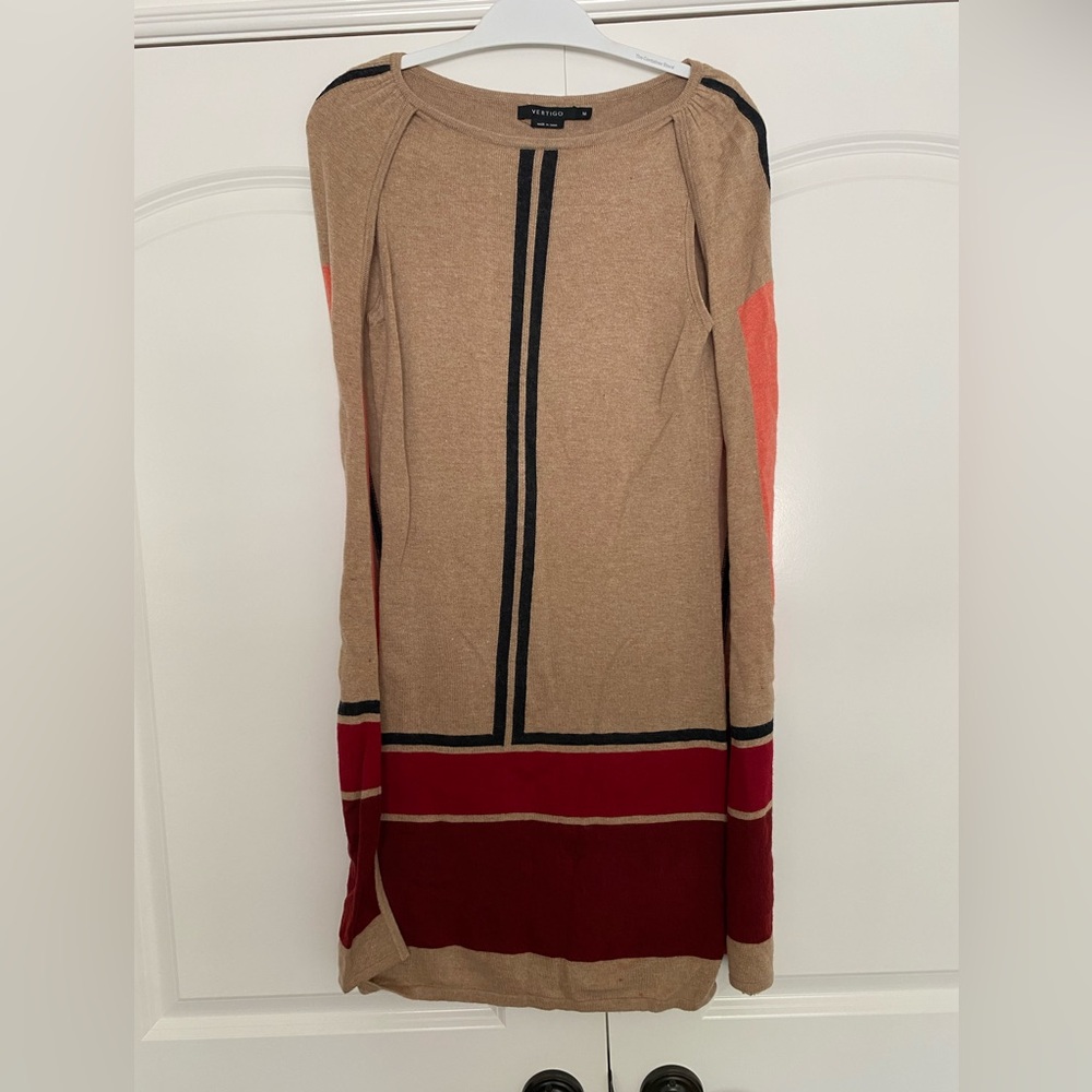 Lambs wool/angora blend cape dress size Medium